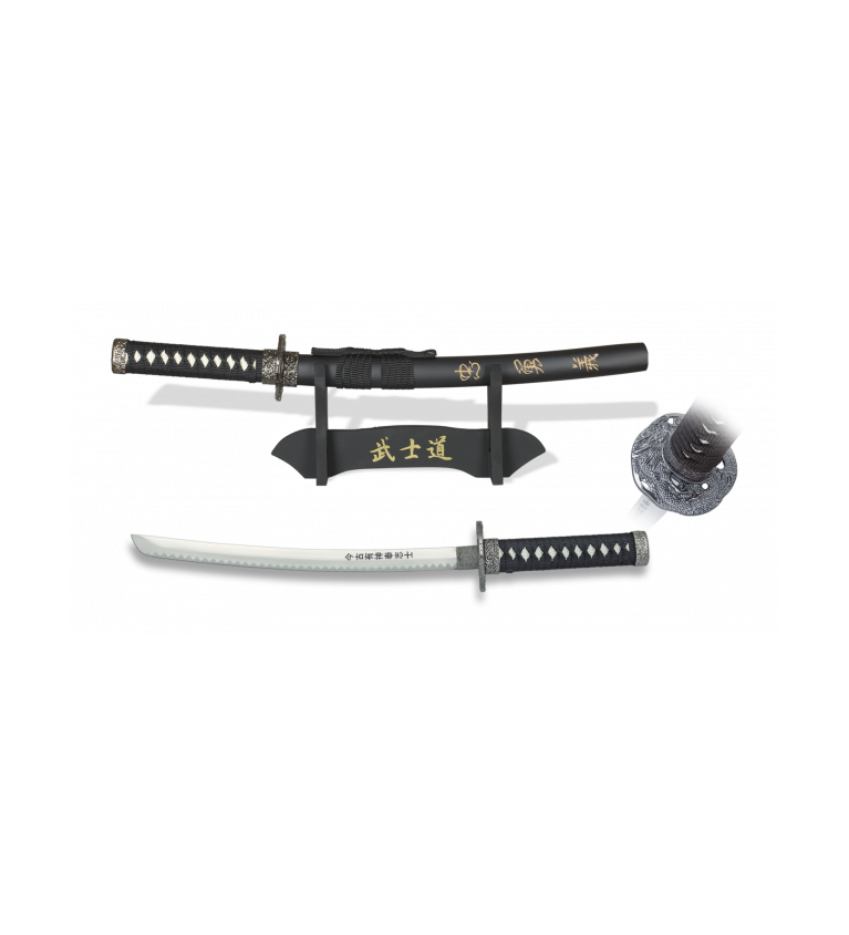 Katana TOLE10. Peana. Hoja 28 cm
