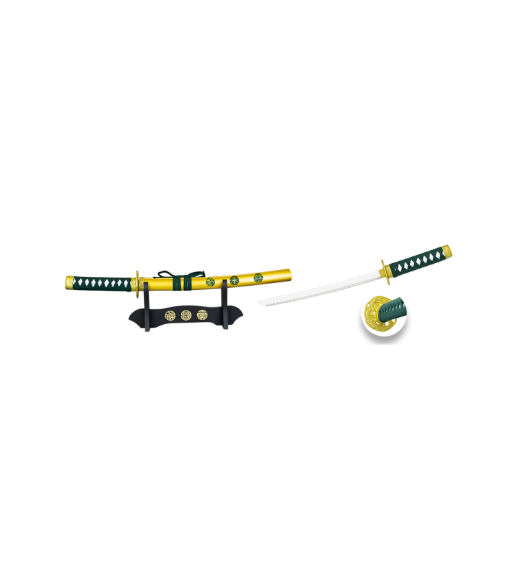 Katana TOLE10. Peana. Hoja 28 cm