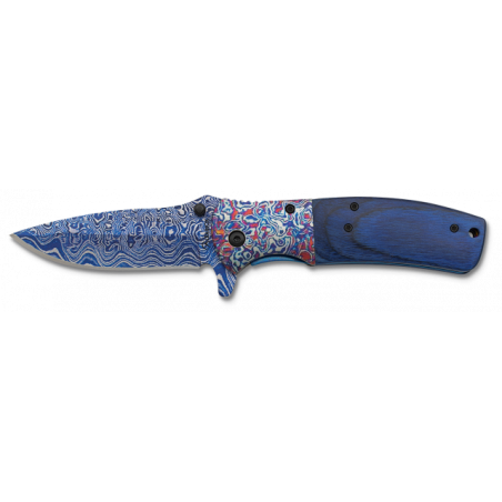 navaja albainox damasco 3D. hoja:8.5