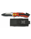 Navaja Albainox roja. sierra. funda. 6.5