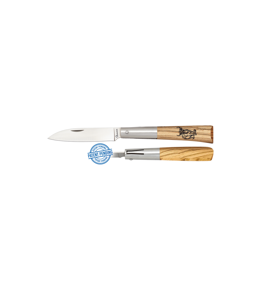 navaja albainox madera zebra. piston. ho