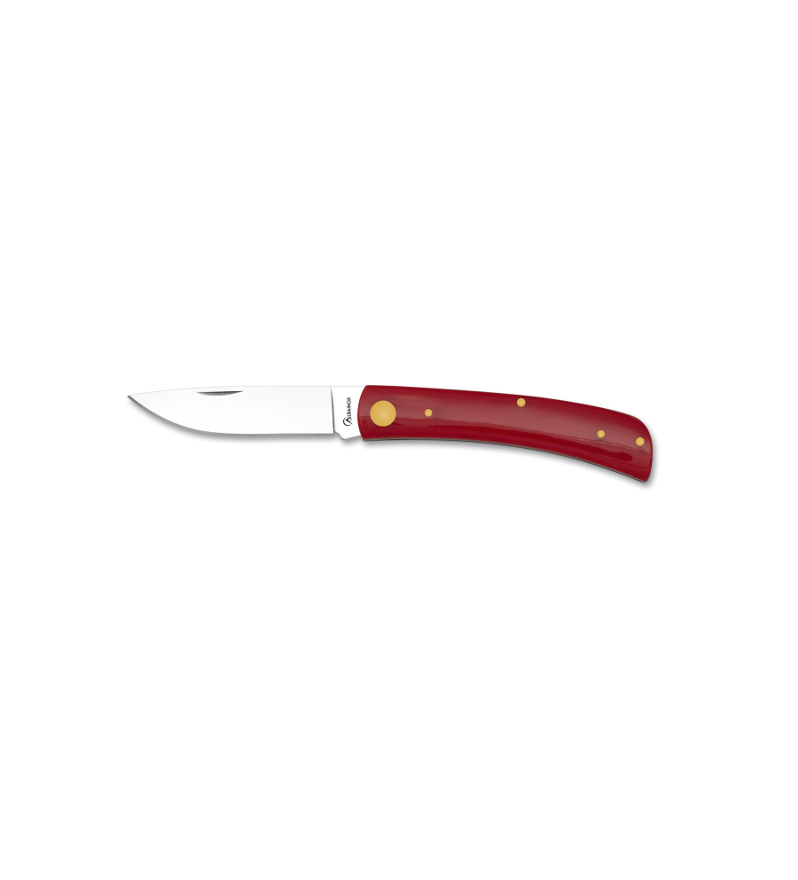 N. campaña acrílico rojo. INOX. 8.6 CM