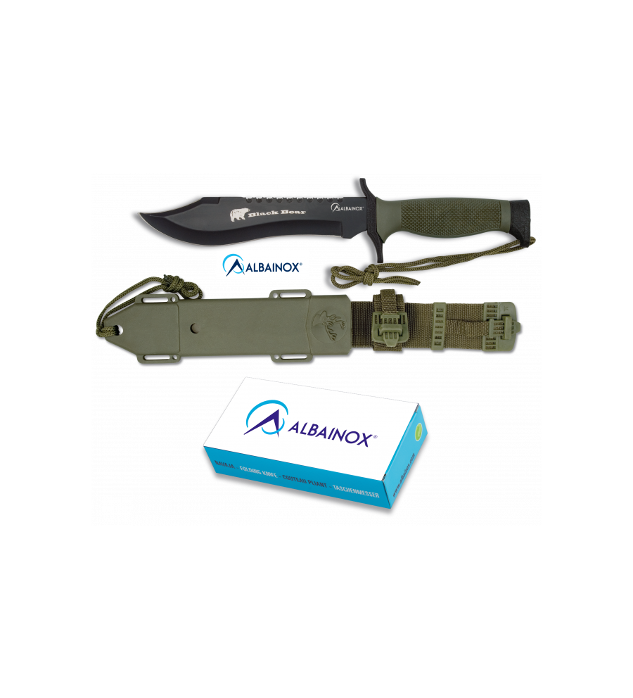 Cuchillo ALBAINOX TACTICO.C/funda. 18 cm