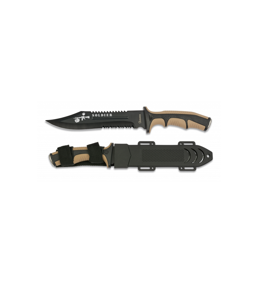 Cuchillo Albainox Soldier coyote. H: 19