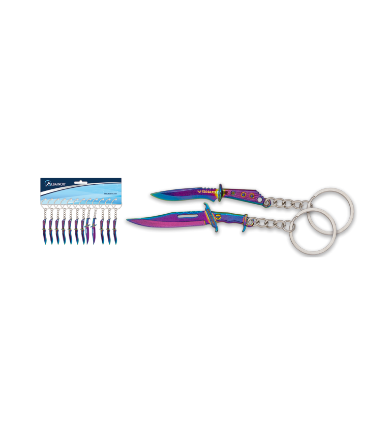 Llaveros cuchillos surtidos rainbow