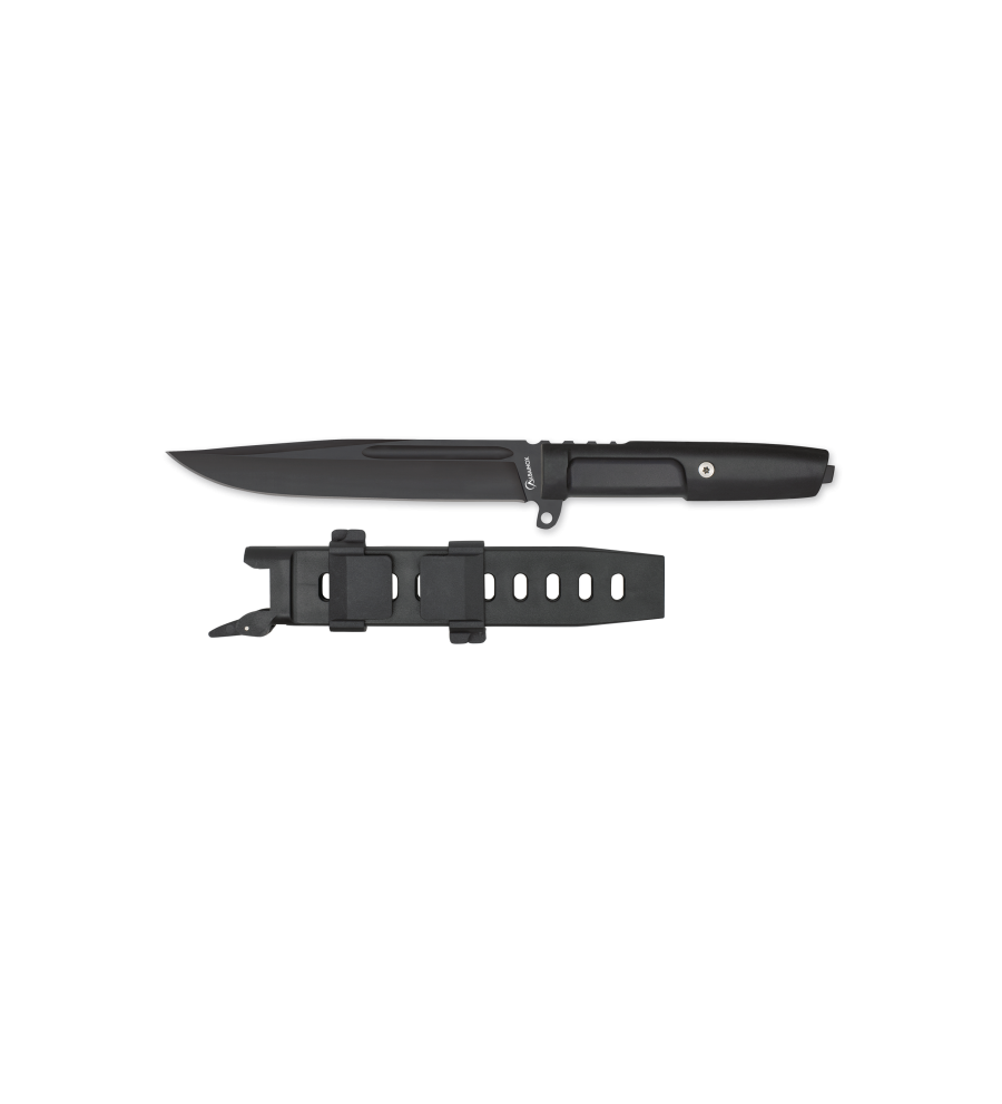 Cuchillo tac. Albainox. Negro. puño goma