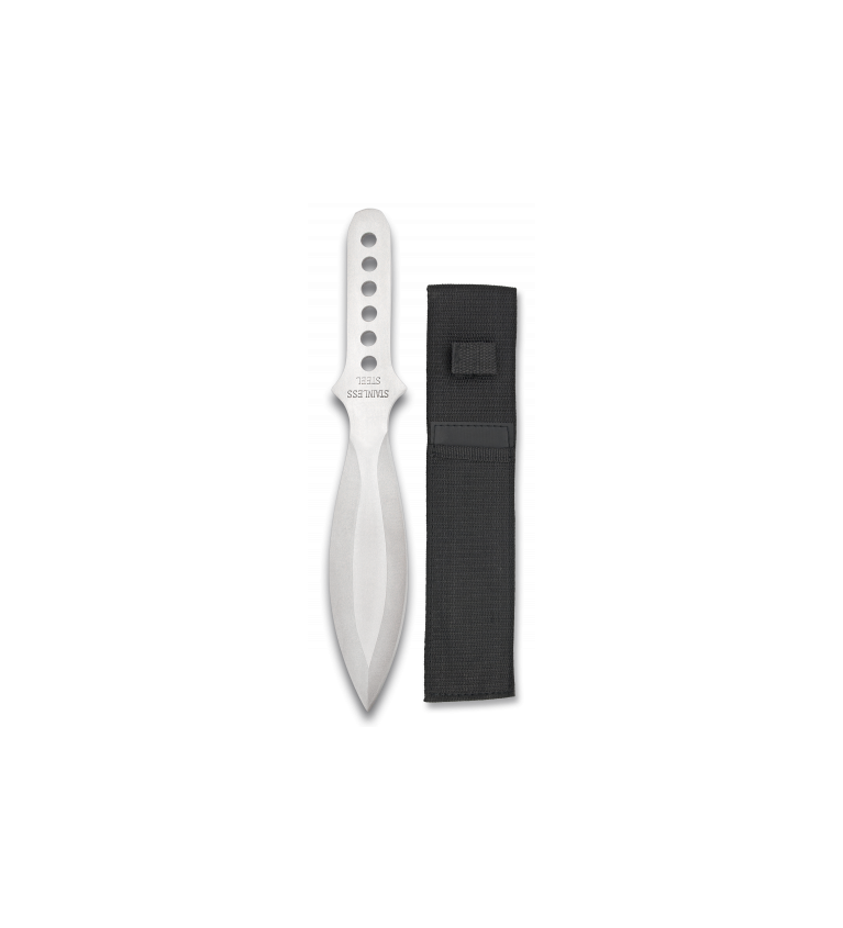 Cuchillo LANZADOR ALBAINOX.C/funda.22 cm