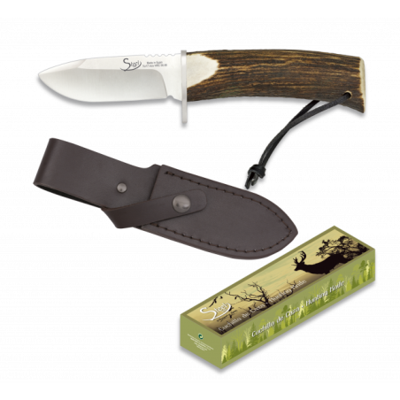 cuchillo ciervo. hoja 9 cm. steel 440