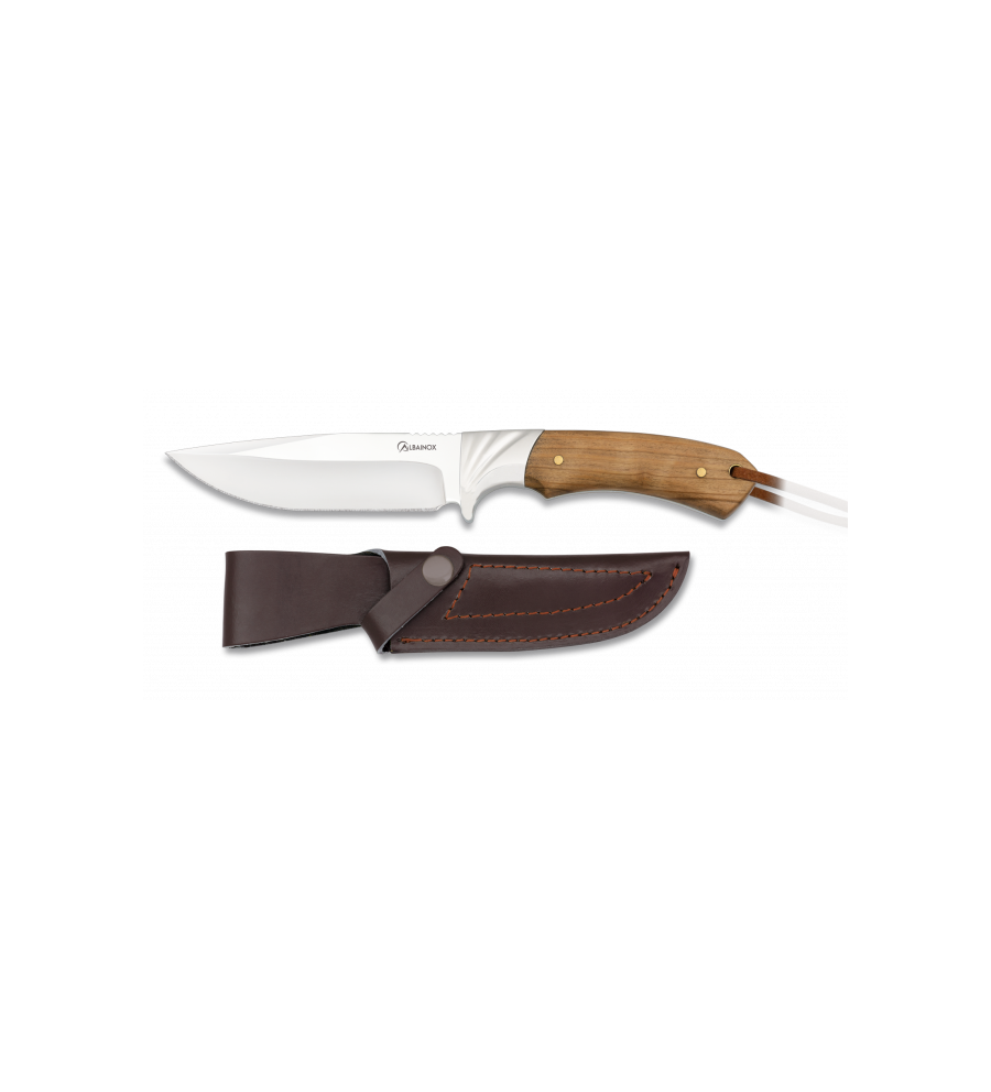 cuchillo caza albainox olivo. hoja 11.8