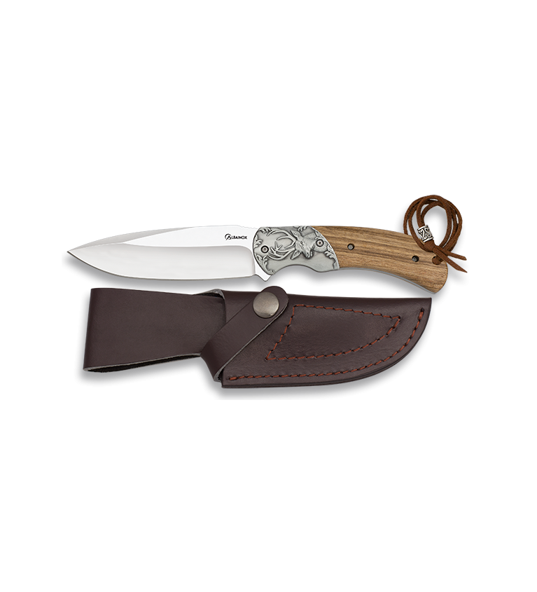 Cuchillo caza Albainox madera virola Cie
