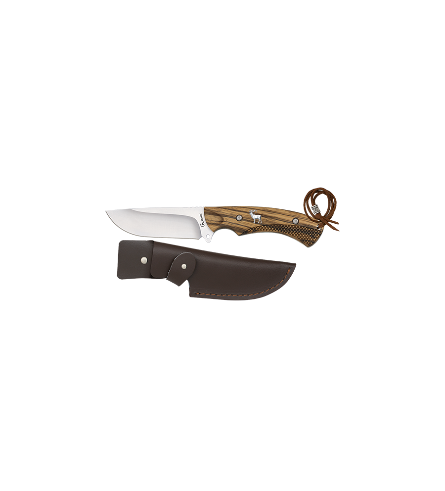 Cuchillo caza Albainox ciervo. funda pie
