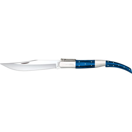 navaja arabe. madera azul. hoja 21.8 cm