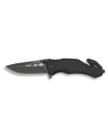 navaja ALBAINOX seguridad negra. hoja5.8