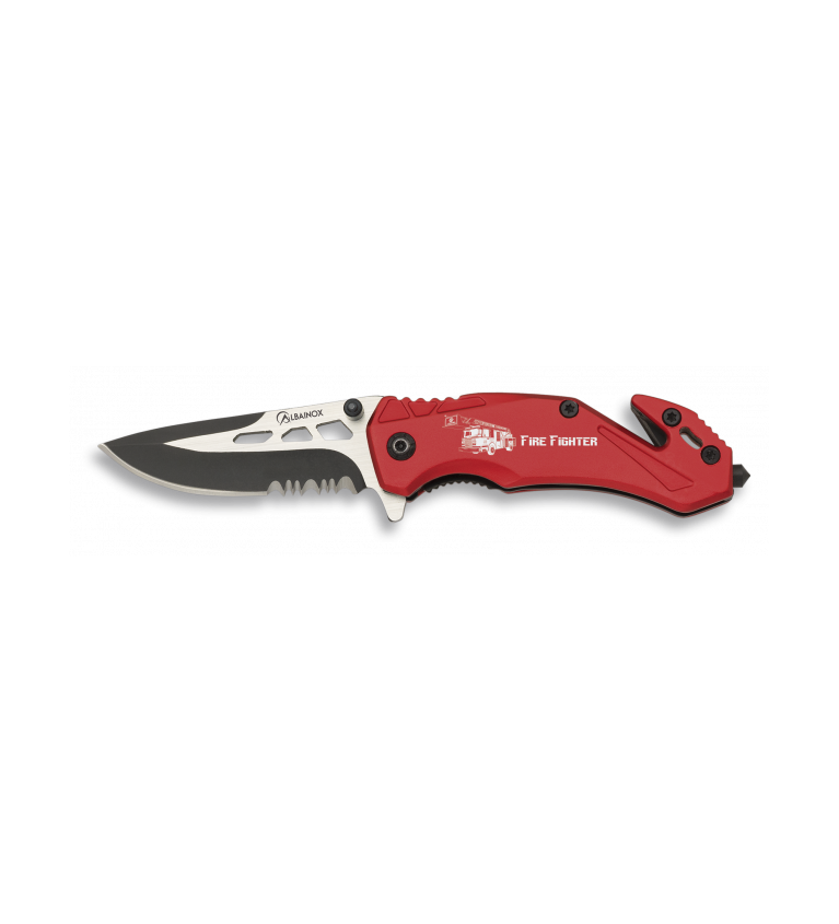 navaja Albainox seguridad roja. hoja 5.8