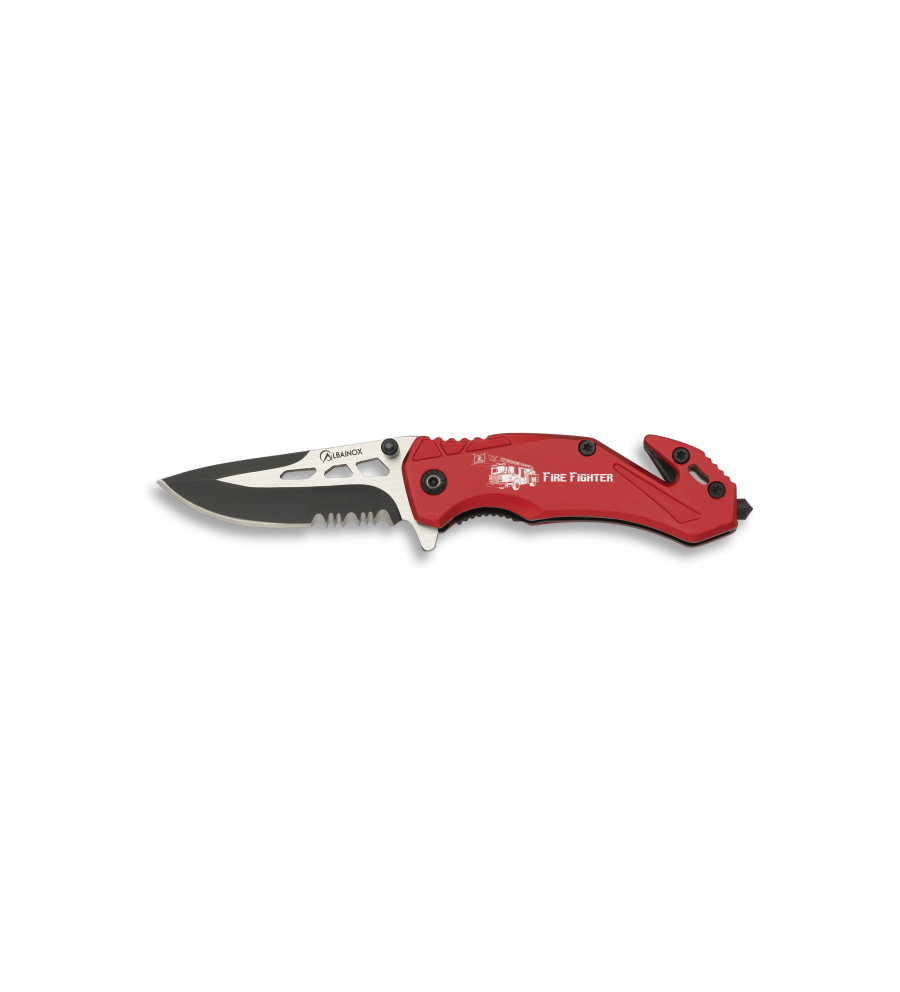 navaja Albainox seguridad roja. hoja 5.8