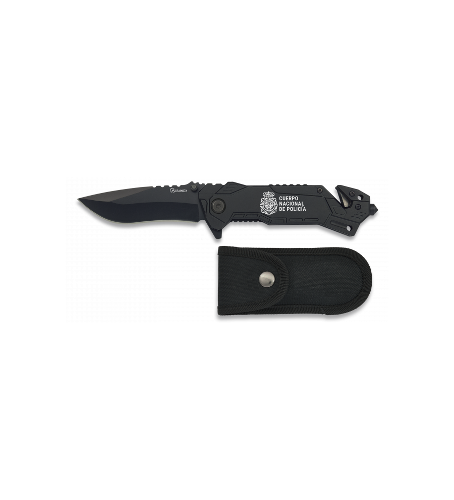 navaja albainox negra. Hoja: 8.1