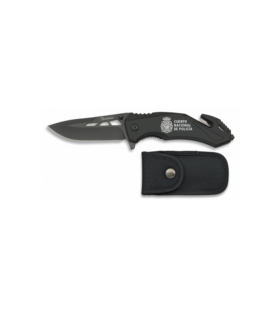 navaja albainox seguridad negra. h: 8.5