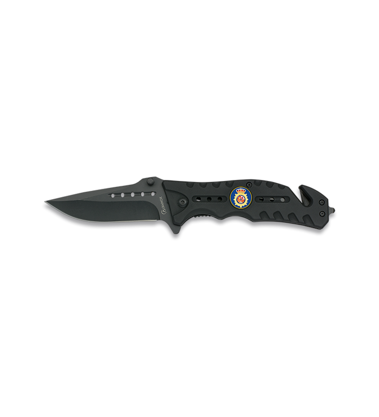 Navaja Negra ALBAINOX CHAPA. Hoja: 8.6 c