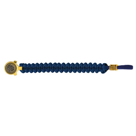 pulsera paracord Barbaric oro / azul. pa