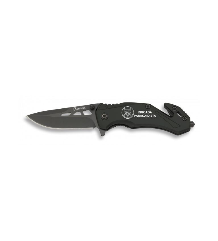 navaja Albainox seguridad negra. h:5.8