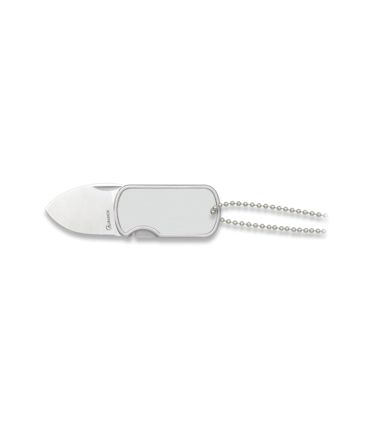 navaja Albainox Dog Tag. cadena. hoja: 4
