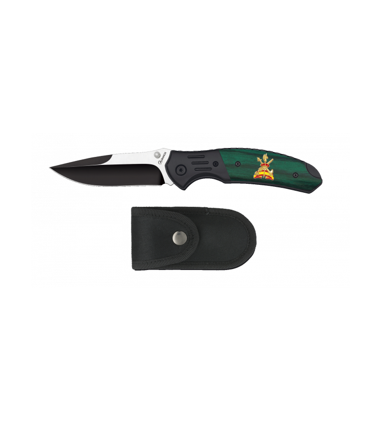 Navaja Albainox negra / verde Legión