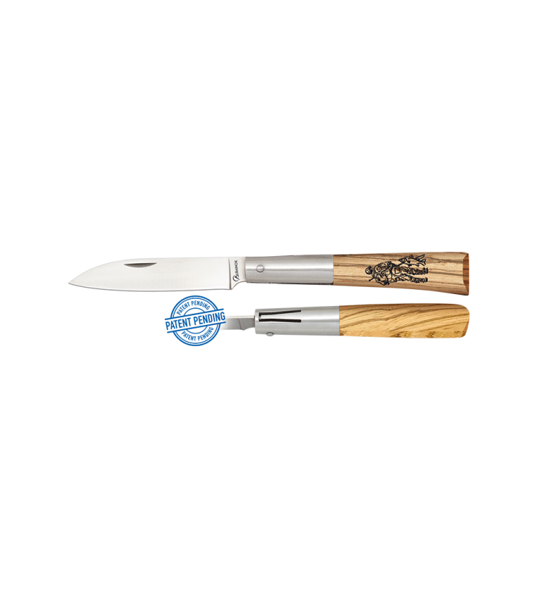 navaja albainox madera zebra. piston. ho
