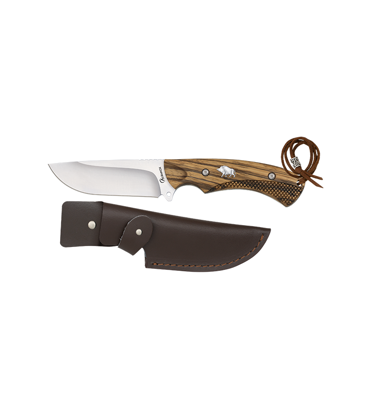 Cuchillo caza Albainox jabalí. funda pie
