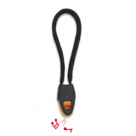 Silbato con cuerda 9cm Negro