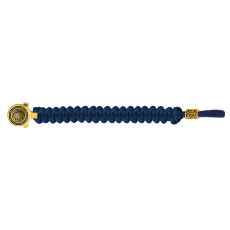 pulsera paracord Barbaric oro / azul. pa
