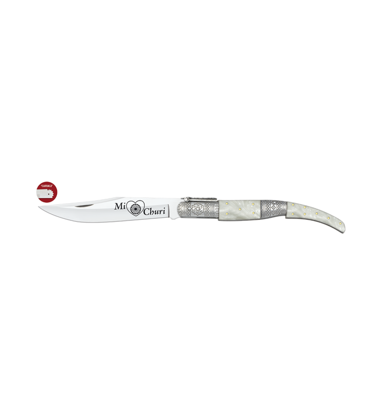 navaja arabe. nacar. hoja 17 cm