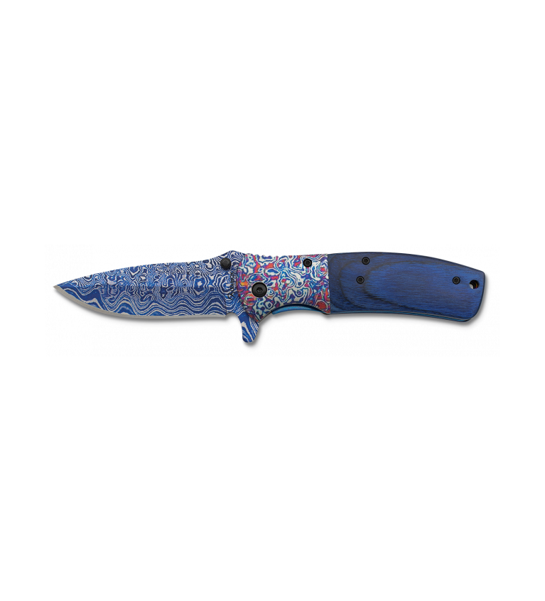 navaja albainox damasco 3D. hoja:8.5