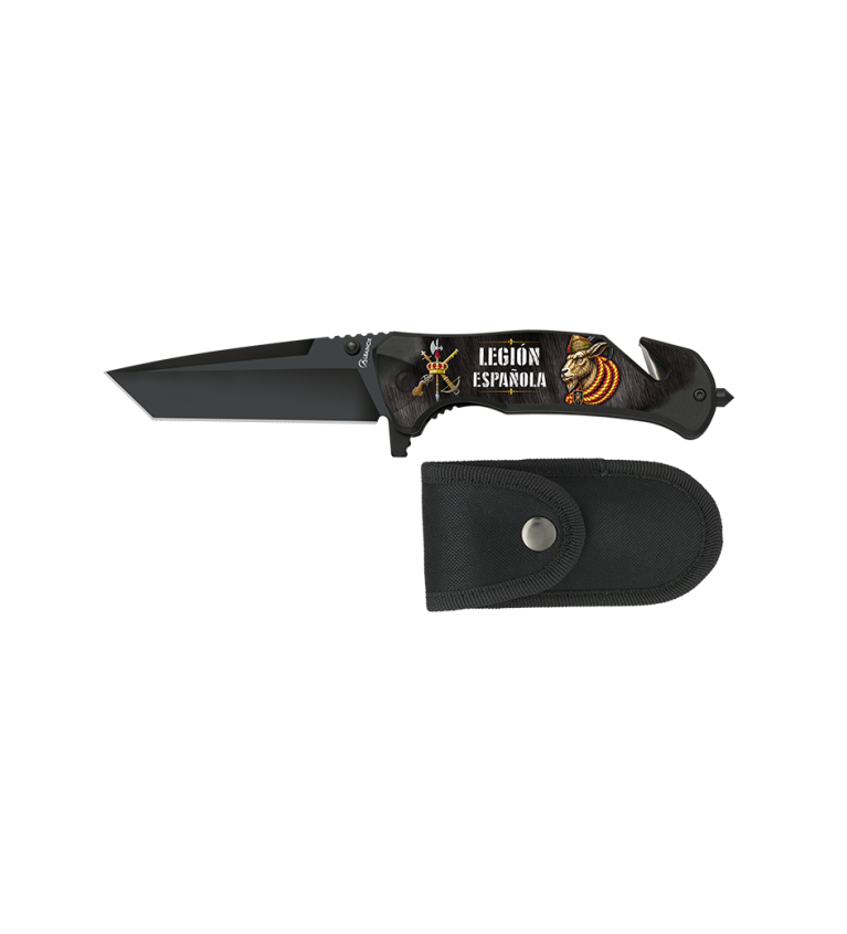 navaja albainox negra seguridad LEGION