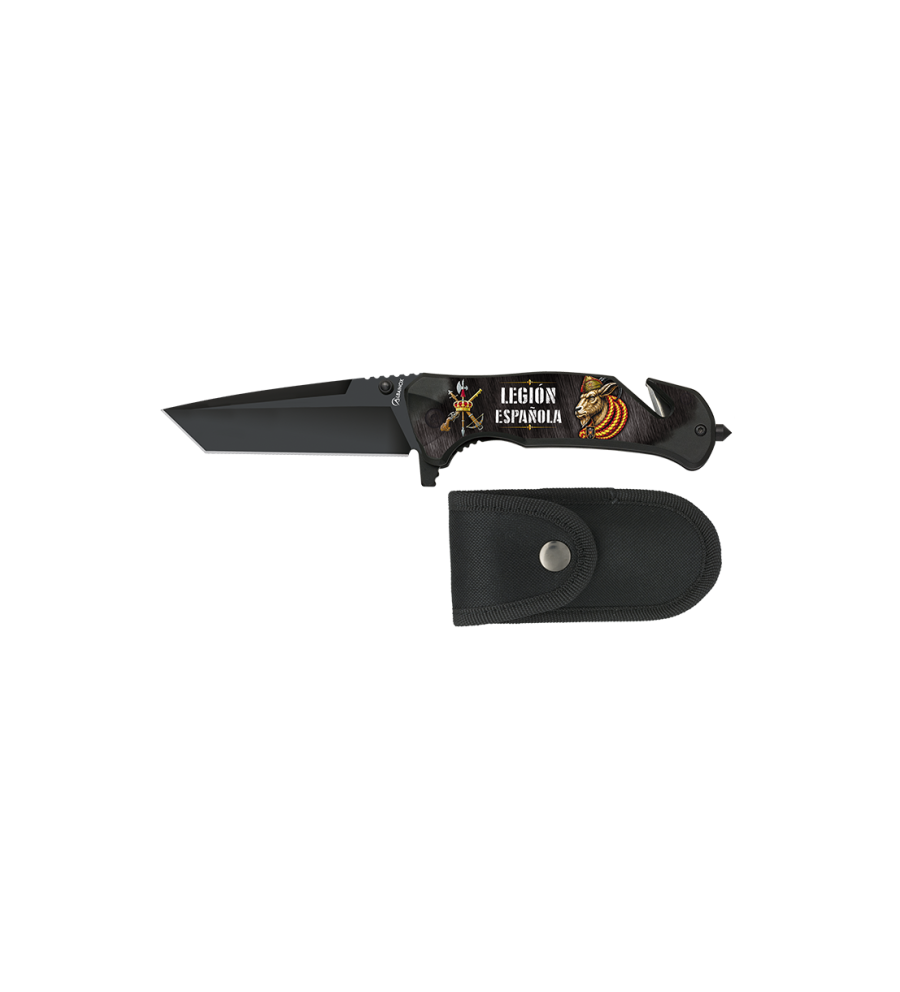 navaja albainox negra seguridad LEGION
