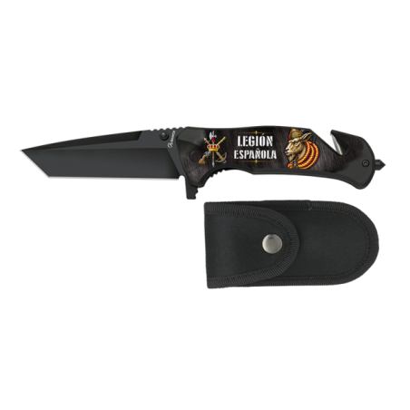navaja albainox negra seguridad LEGION