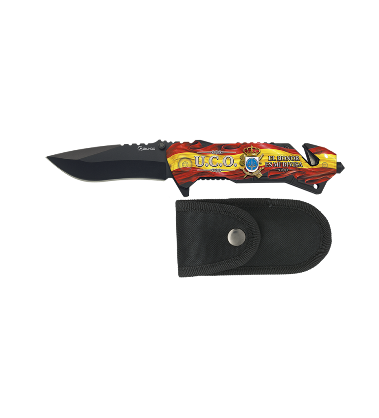 navaja albainox negra. Hoja: 8.1 U.C.O.
