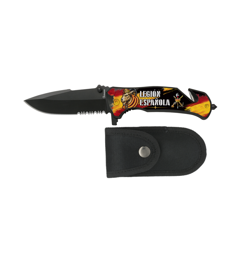 navaja albainox negra seguridad LEGION