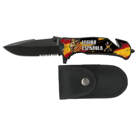 navaja albainox negra seguridad LEGION