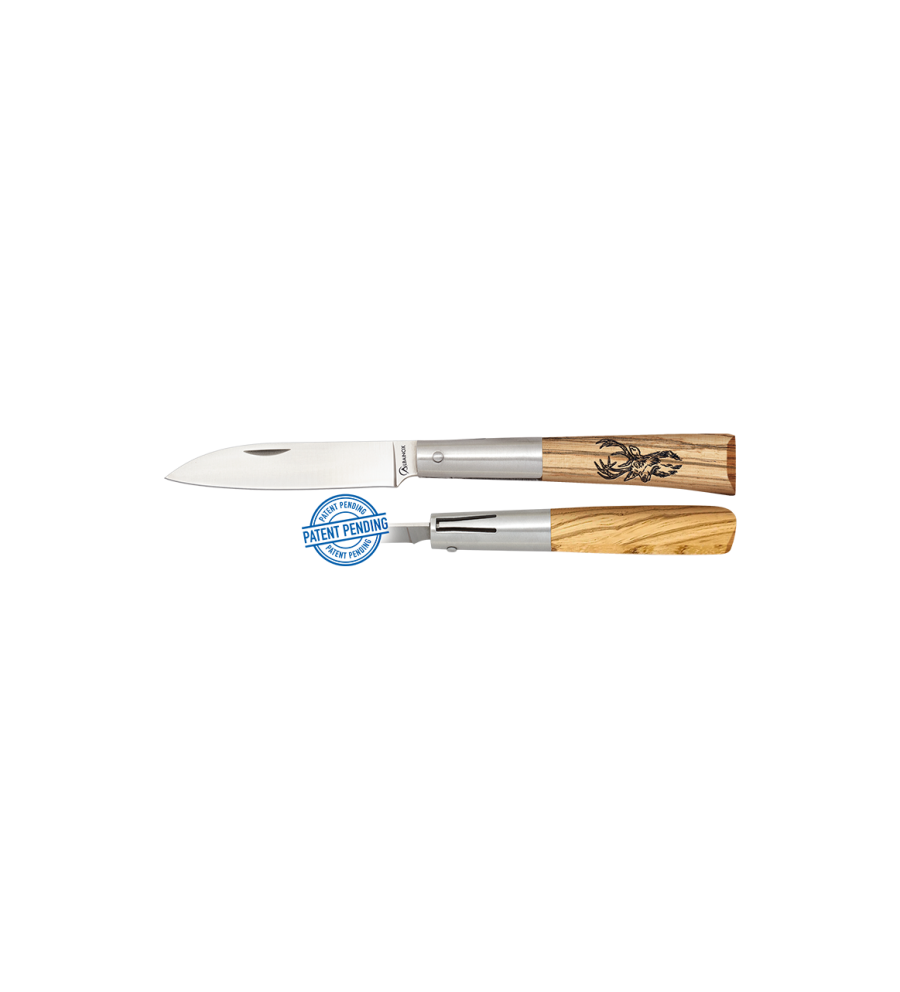 navaja albainox madera zebra. piston. ho