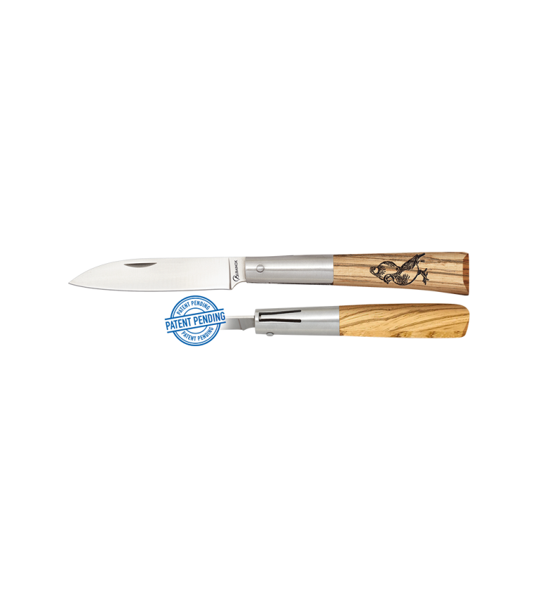 navaja albainox madera zebra. piston. ho
