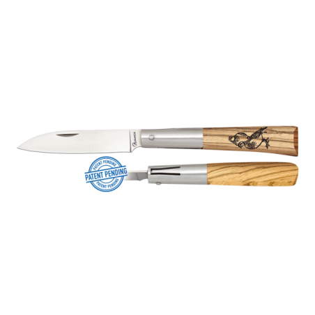 navaja albainox madera zebra. piston. ho