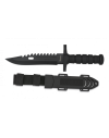 Cuchillo albainox negro engomado. H:19.5