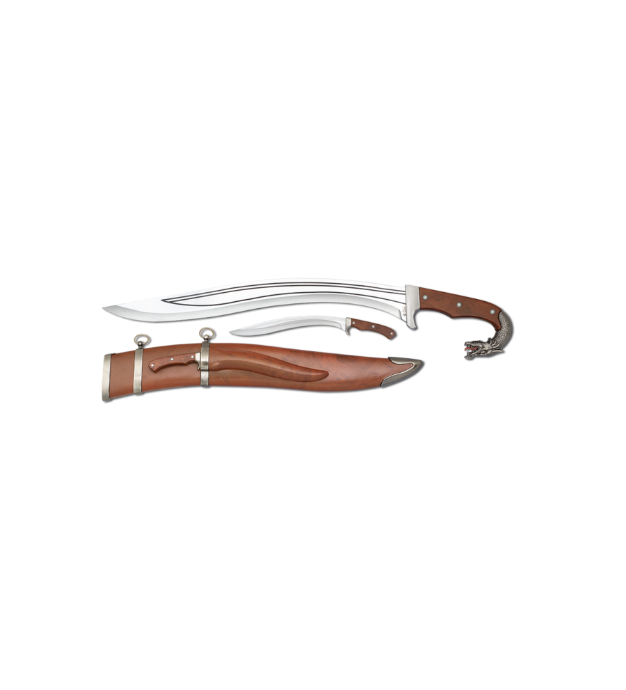 Cuchillo TOLE10.  Dragón. H: 31 cm