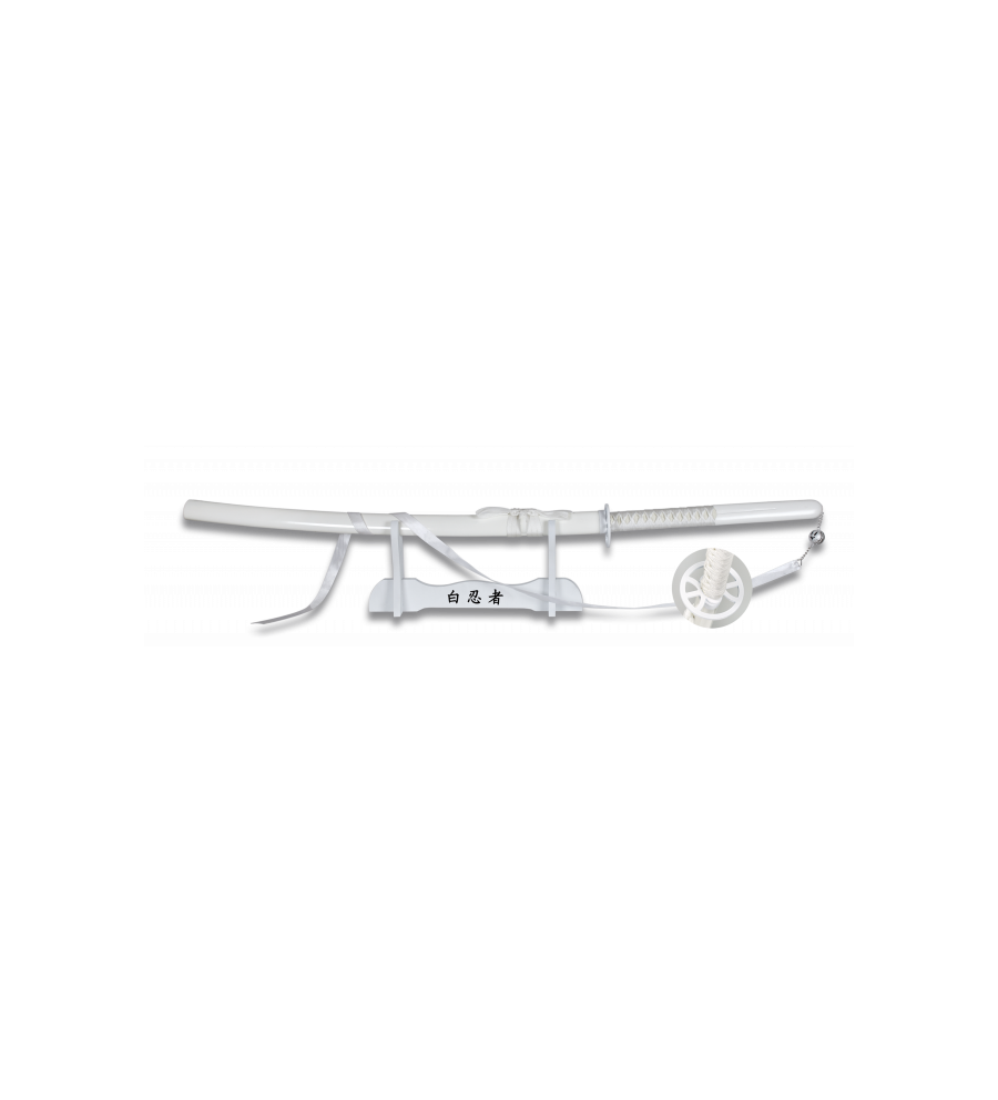 Katana TOLE10.Blanco. Peana. Hoja 69 cm