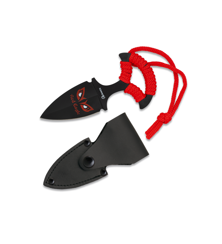 cuchillo albainox red eagle con funda. 8