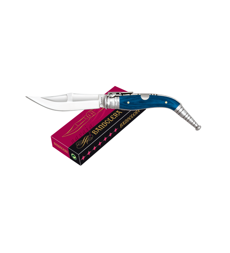 Navaja BANDOLERA Nº 000. Stamina azul.Ho