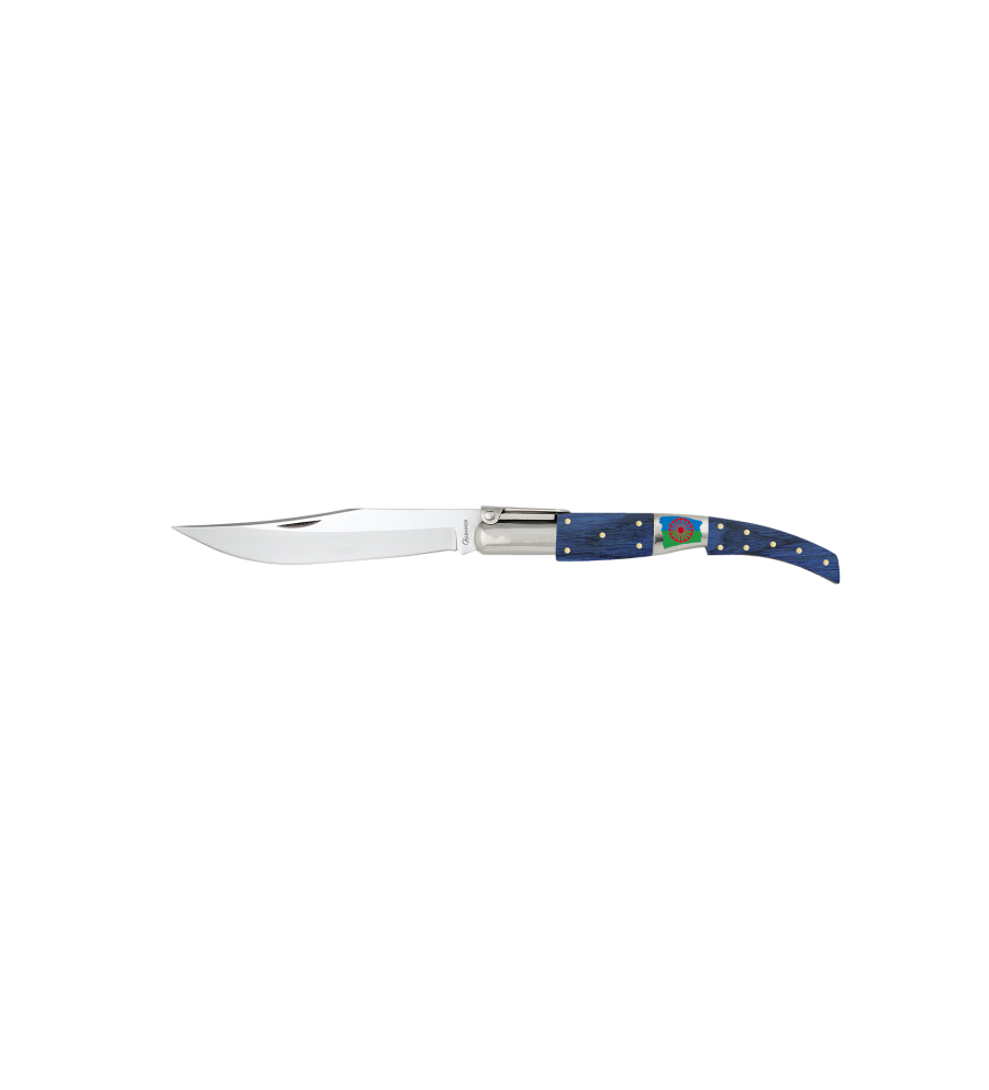 navaja arabe. madera azul. hoja 17 cm