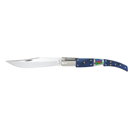 navaja arabe. madera azul. hoja 17 cm