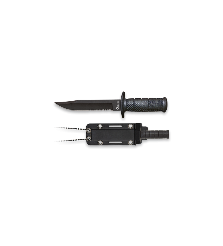 Cuchillo táctico de cuello ALBAINOX negr