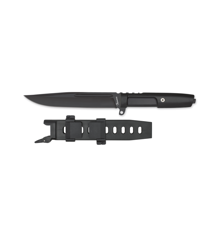 Cuchillo tac. Albainox. Negro. puño goma